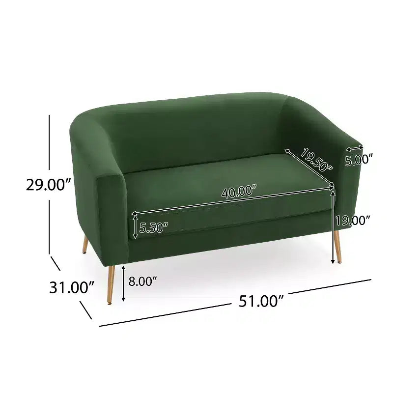 Causeuse glamour d'intérieur