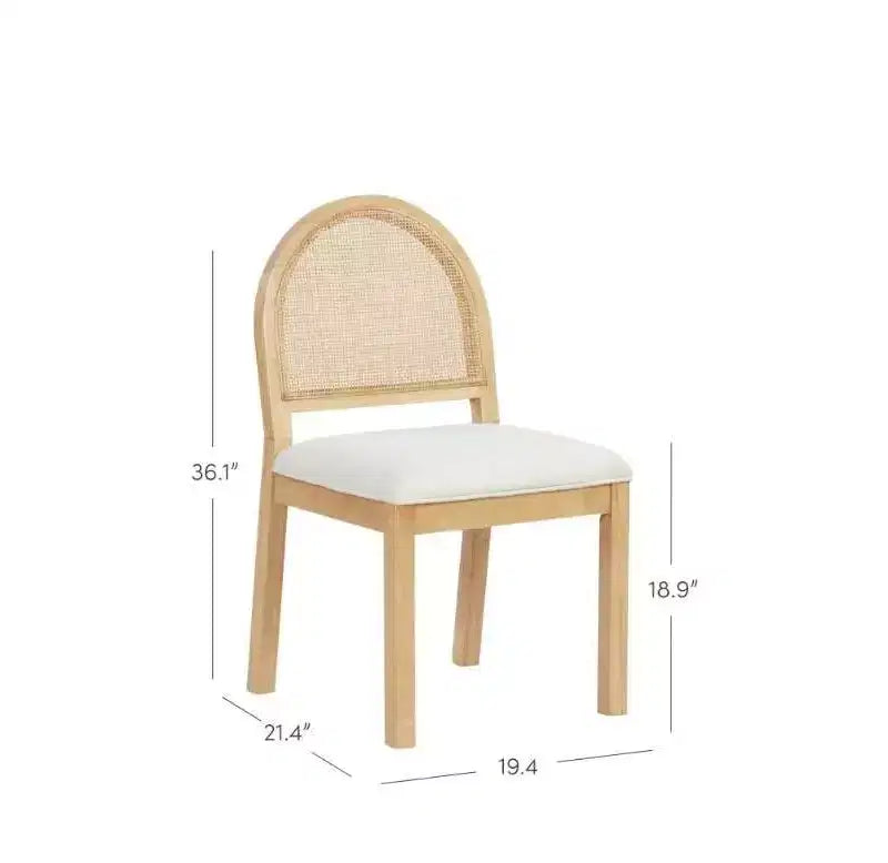 Lot de 2 chaises de salle à manger en bouclette