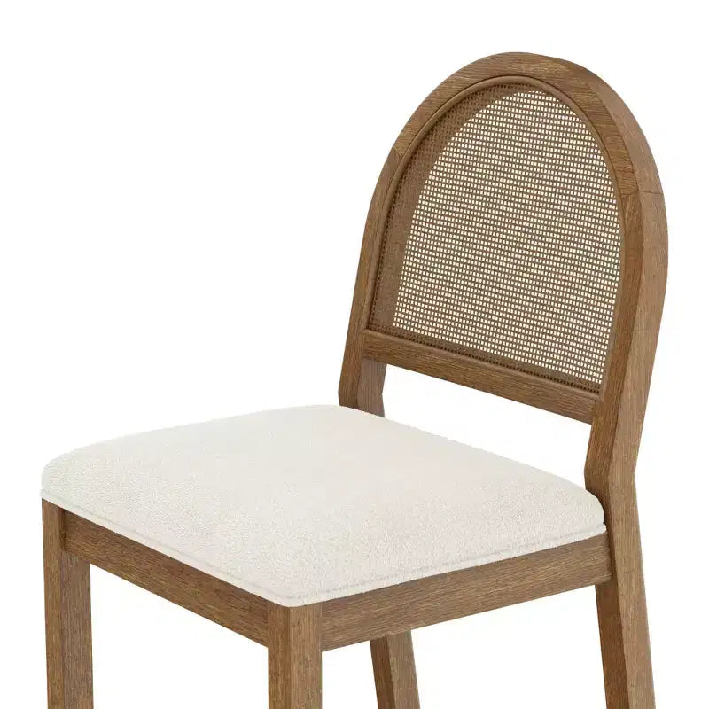 Lot de 2 chaises de salle à manger en bouclette
