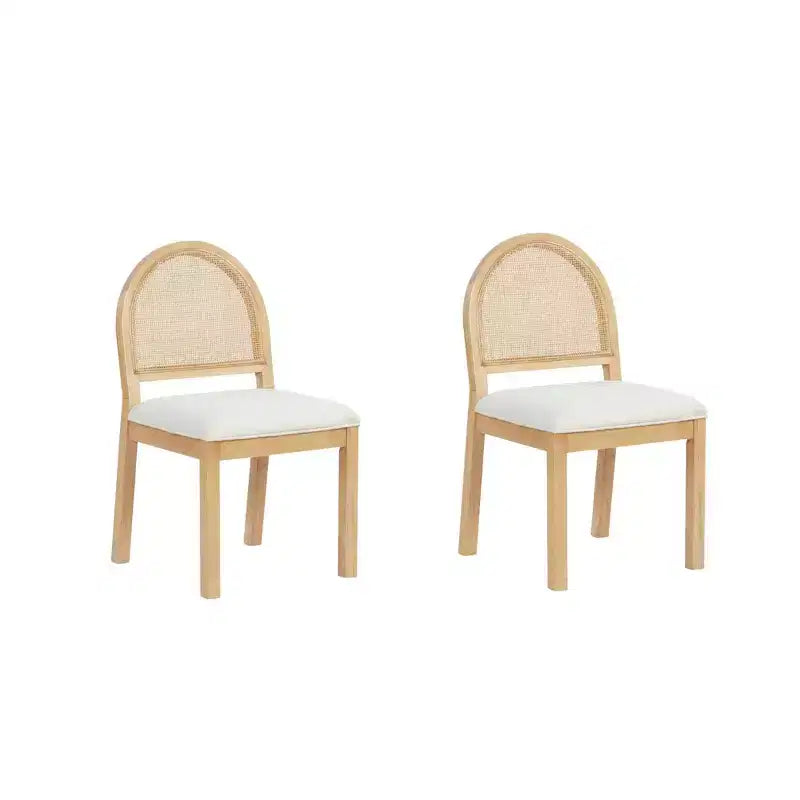 Lot de 2 chaises de salle à manger en bouclette