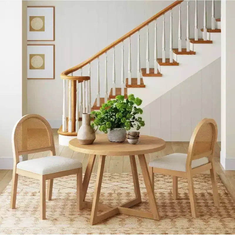 Lot de 2 chaises de salle à manger en bouclette