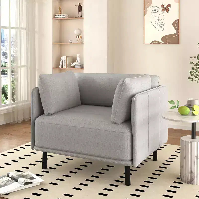 Fauteuil d'appoint rembourré avec coussins