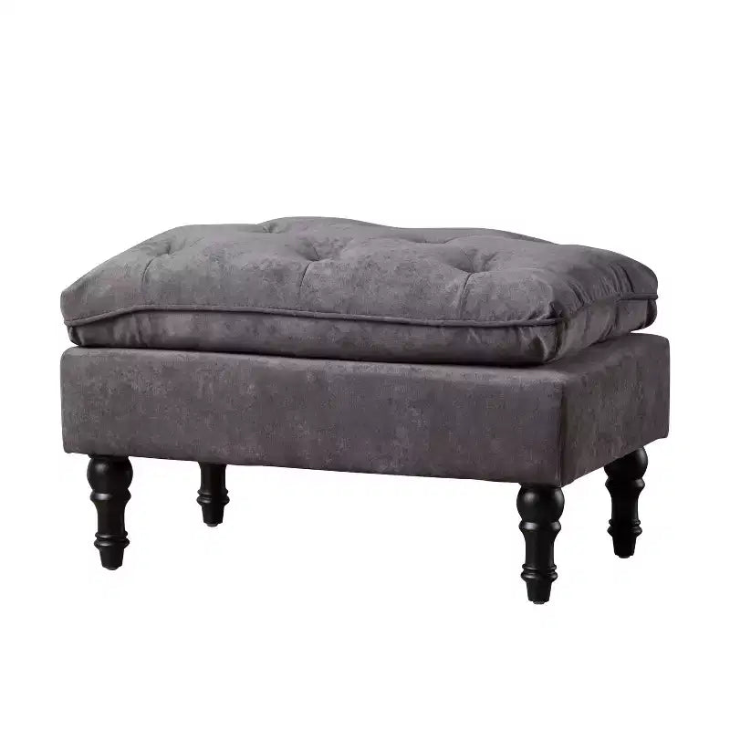 Pouf ottoman contemporain avec surmatelas intégré