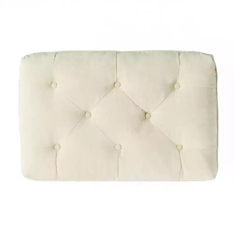 Pouf ottoman contemporain avec surmatelas intégré