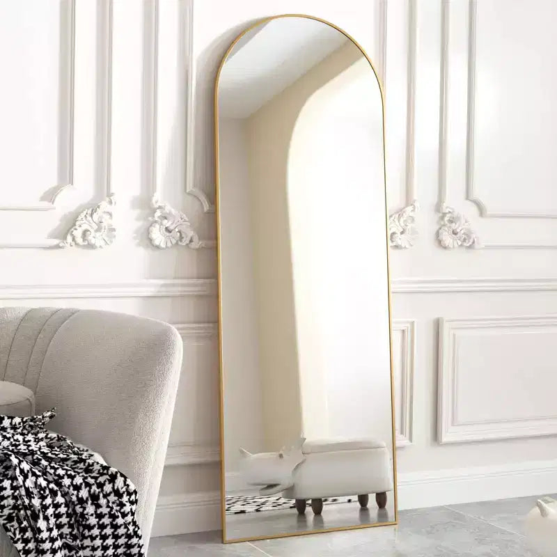 Miroir arqué pleine longueur sur pied