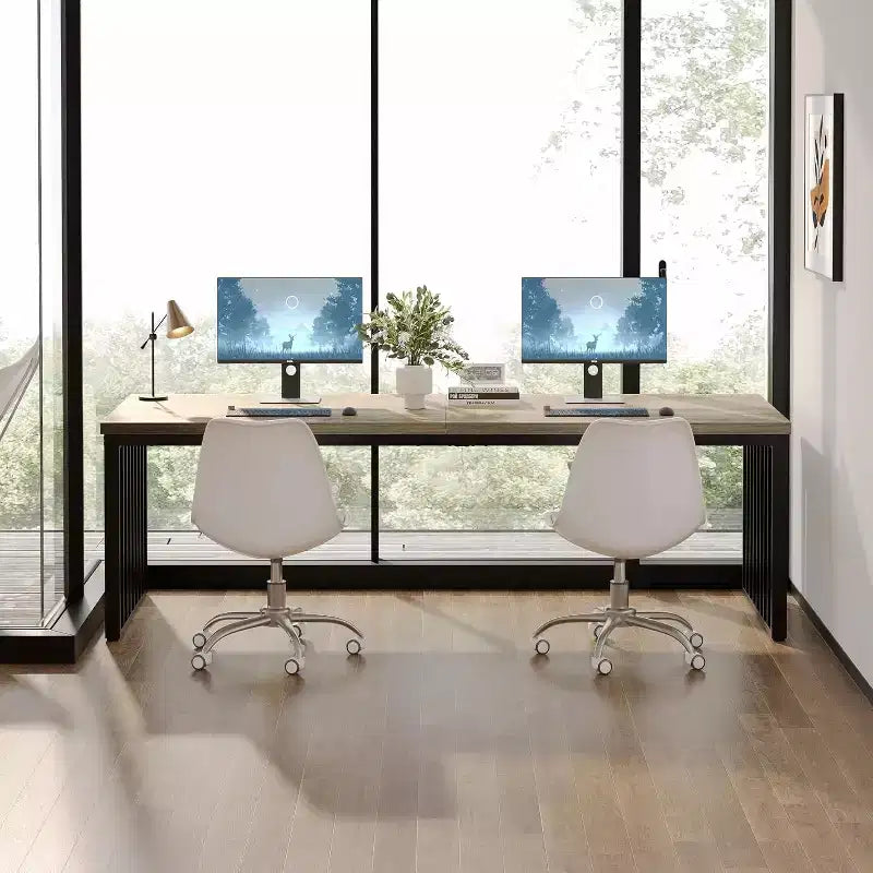Grand bureau d'ordinateur pour 2 personnes pour bureau à domicile