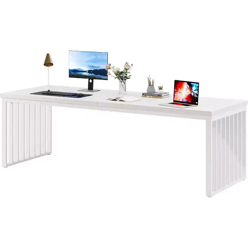 Grand bureau d'ordinateur pour 2 personnes pour bureau à domicile