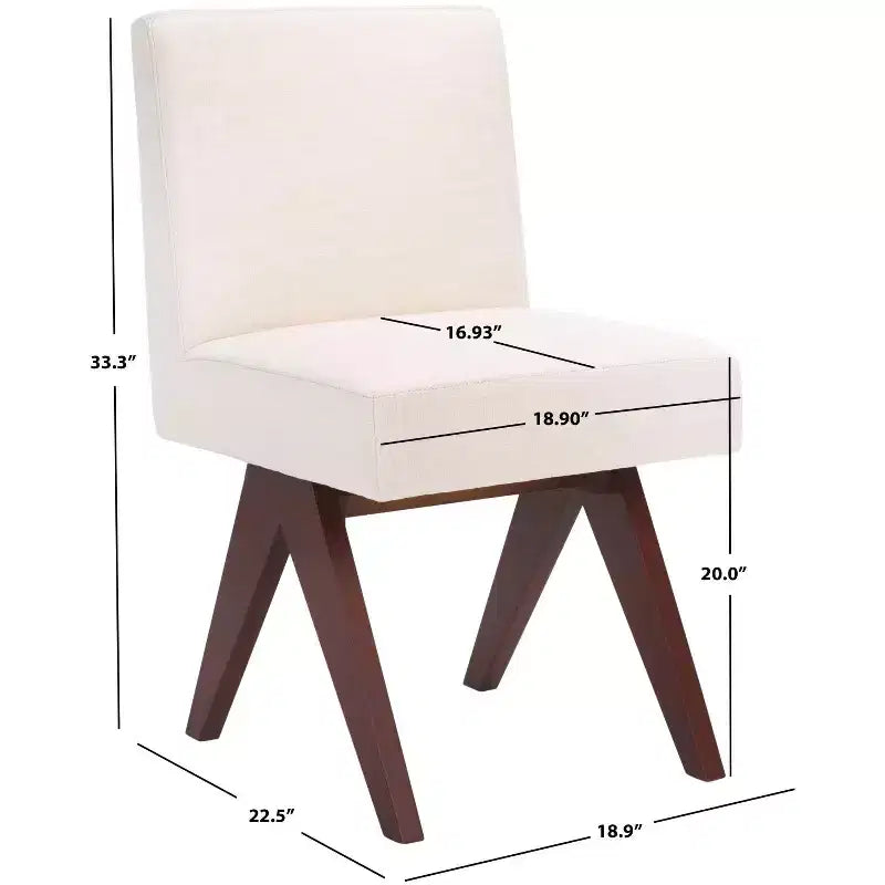 Chaise de salle à manger blanche