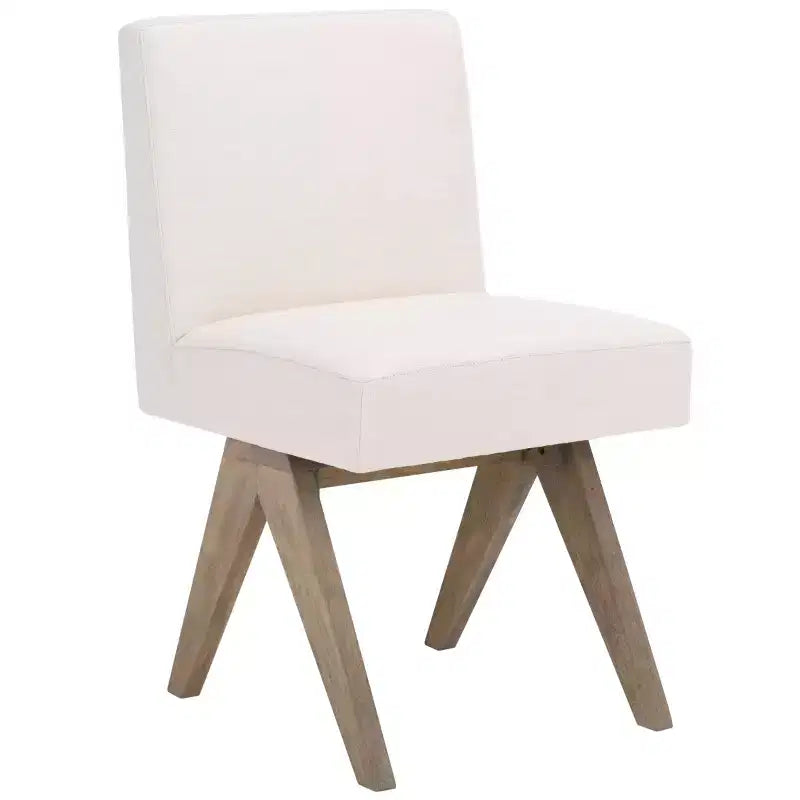 Chaise de salle à manger blanche
