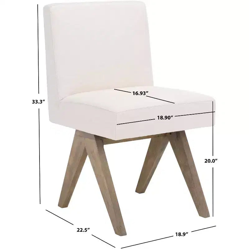 Chaise de salle à manger blanche