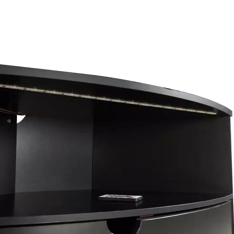 Meuble d'angle avec éclairage LED