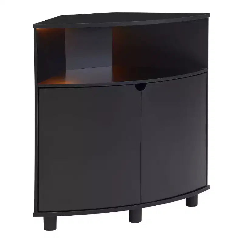 Meuble d'angle avec éclairage LED