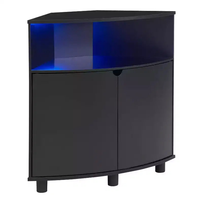Meuble d'angle avec éclairage LED
