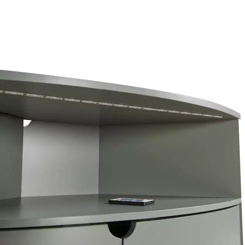Meuble d'angle avec éclairage LED