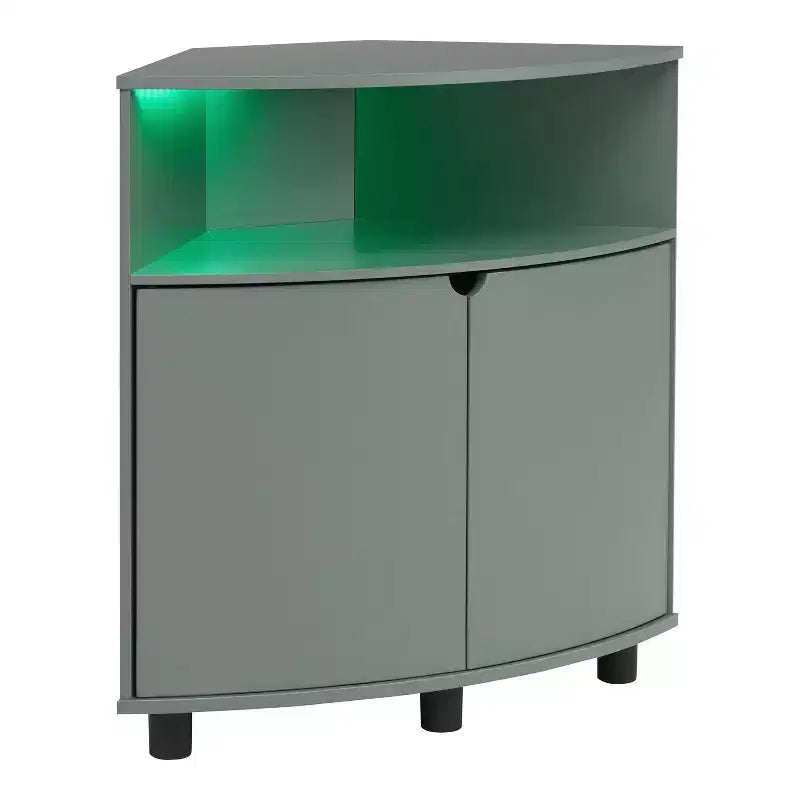Meuble d'angle avec éclairage LED