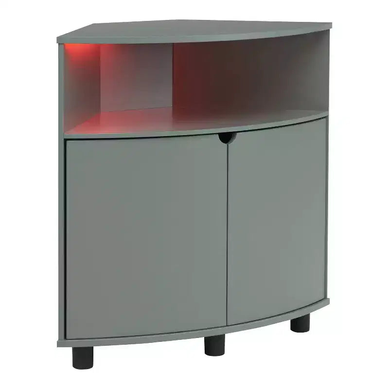 Meuble d'angle avec éclairage LED