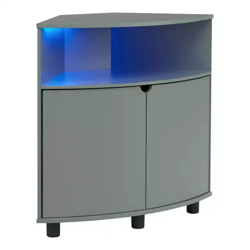 Meuble d'angle avec éclairage LED
