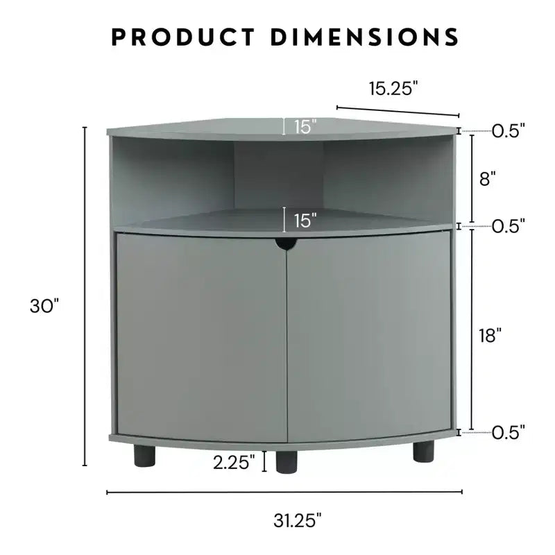 Meuble d'angle avec éclairage LED