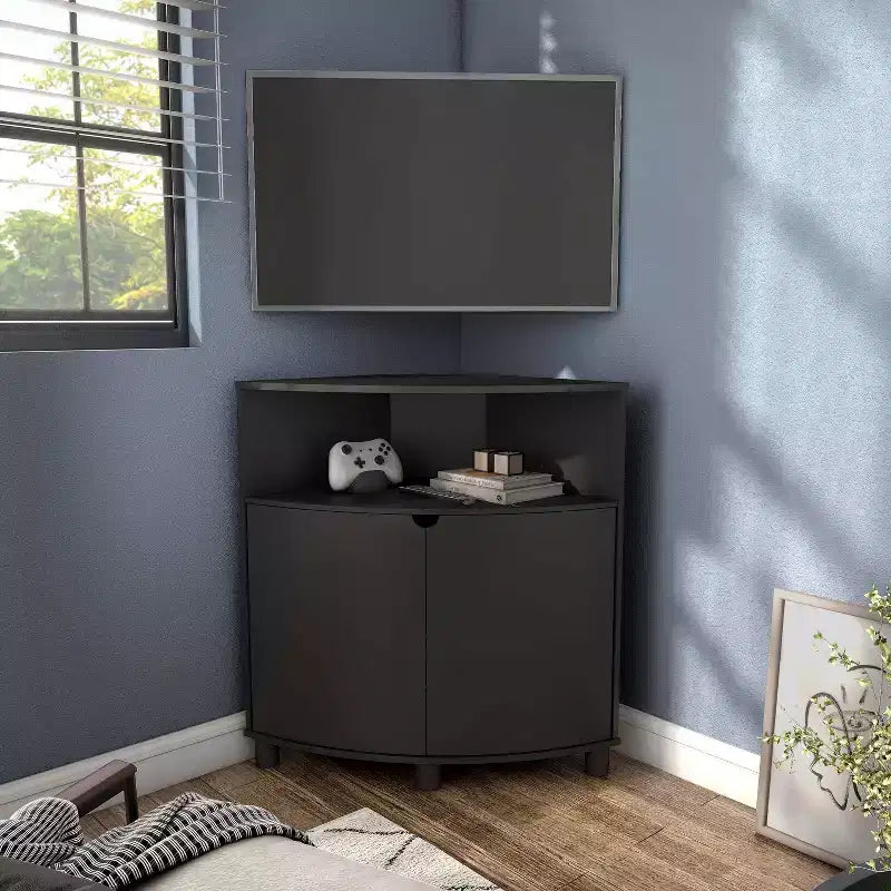 Meuble d'angle avec éclairage LED