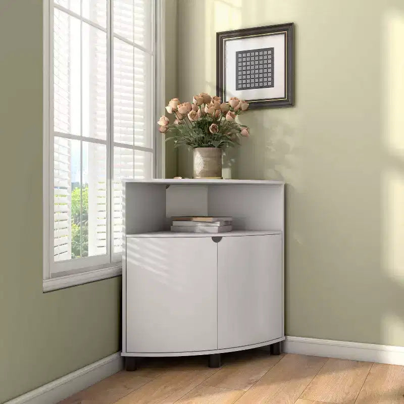 Meuble d'angle avec éclairage LED