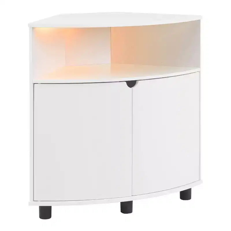Meuble d'angle avec éclairage LED