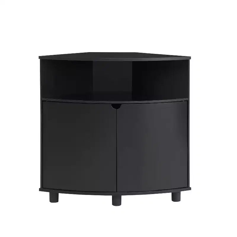 miBasics Oahu Corner Accent Cabinet with Led Lights