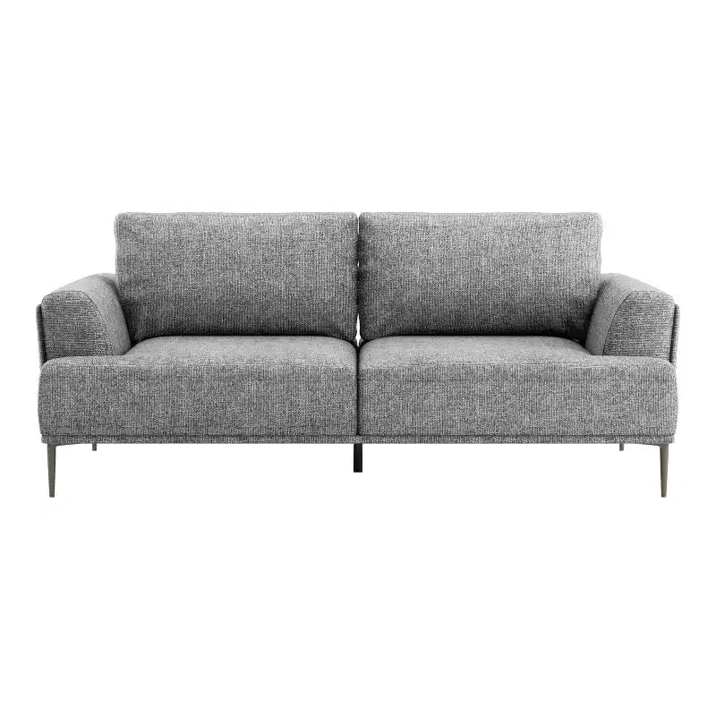 Canapé en chenille à coussins d'assise individuels, fauteuil inclinable rembourré