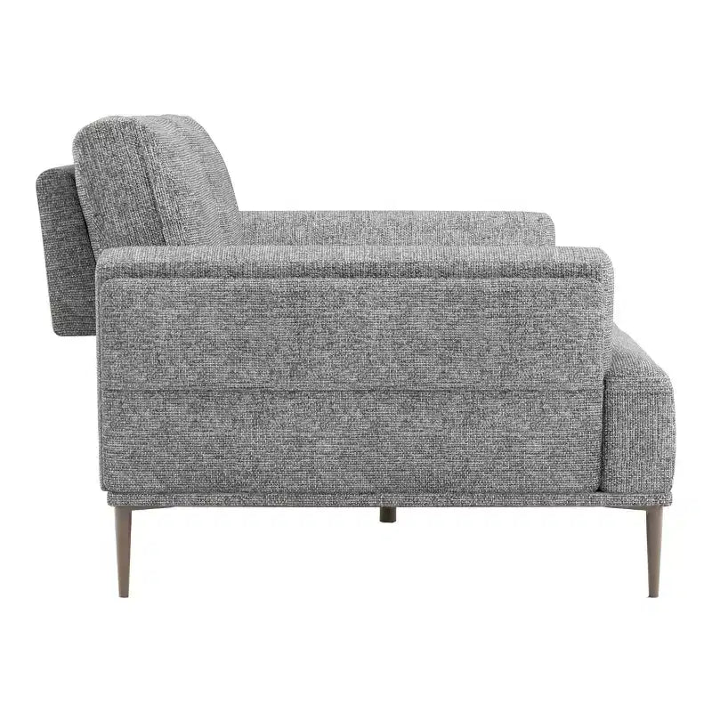 Canapé en chenille à coussins d'assise individuels, fauteuil inclinable rembourré
