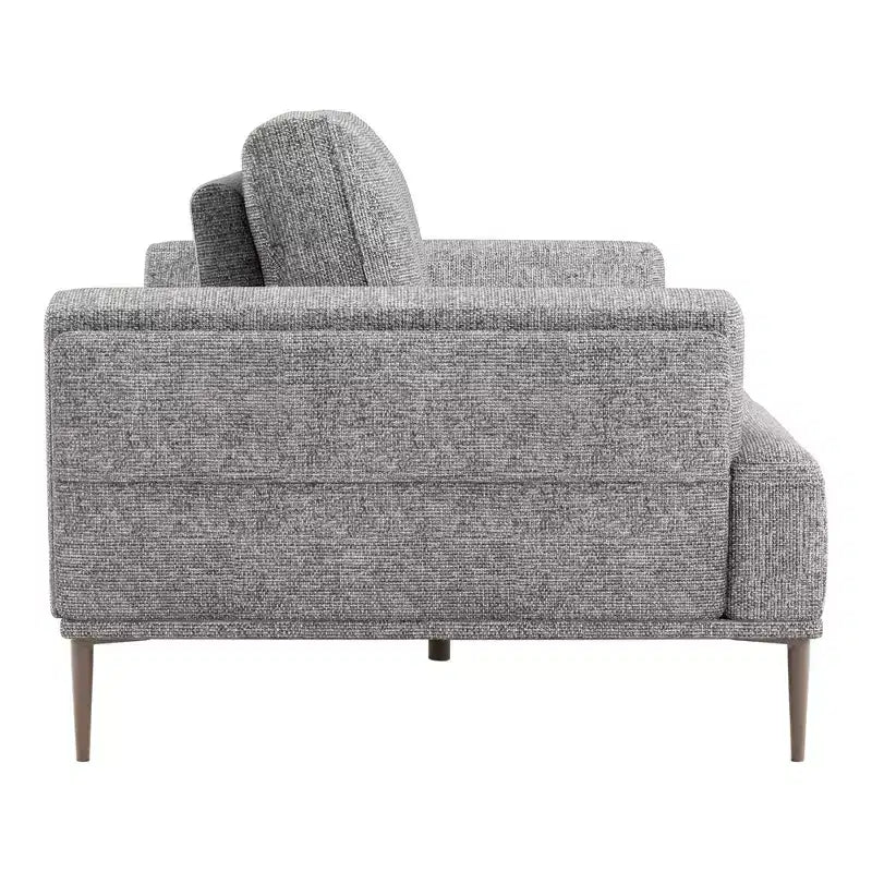 Canapé en chenille à coussins d'assise individuels, fauteuil inclinable rembourré