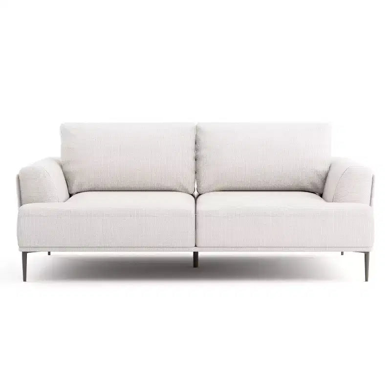 Canapé en chenille à coussins d'assise individuels, fauteuil inclinable rembourré