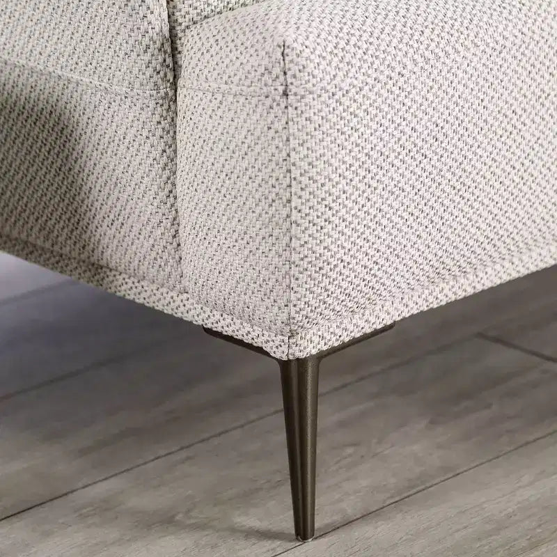 Canapé en chenille à coussins d'assise individuels, fauteuil inclinable rembourré