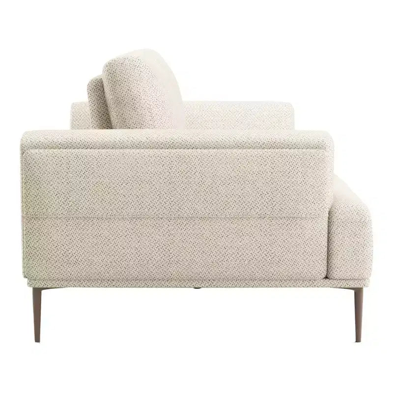 Canapé en chenille à coussins d'assise individuels, fauteuil inclinable rembourré