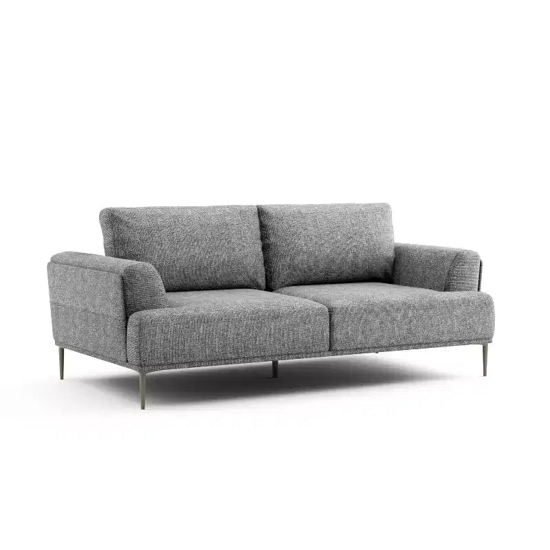 Canapé en chenille à coussins d'assise individuels, fauteuil inclinable rembourré