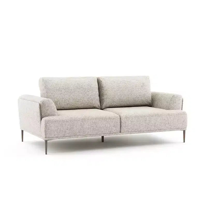 Canapé en chenille à coussins d'assise individuels, fauteuil inclinable rembourré