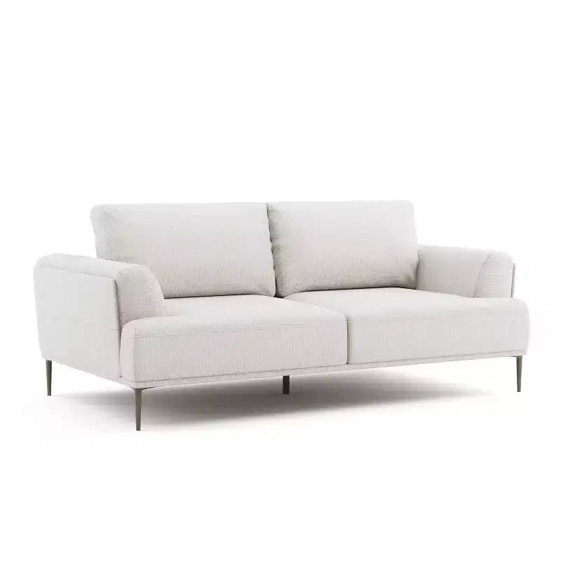 Canapé en chenille à coussins d'assise individuels, fauteuil inclinable rembourré